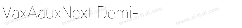 VaxAauxNext Demi字体转换